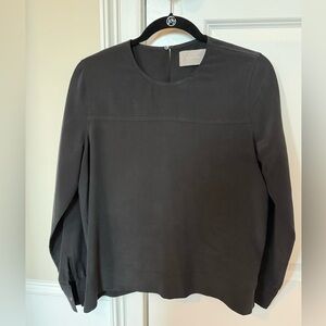 Everlane silk black blouse